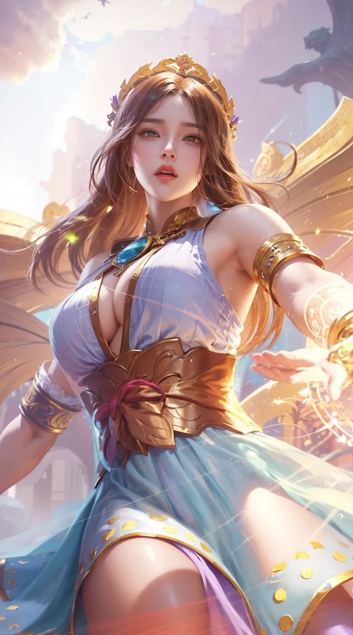 a close up of a woman with a purple and black costume, shadowbringers cinematic, 4 k detail fantasy, a beautiful fantasy empress, game cg, xianxia fantasy, xianxia hero, 2. 5 d cgi anime fantasy artwork, cinematic goddess close shot, ruan jia and artgerm, wow 4 k detail fantasy, hyperdetailed fantasy character
