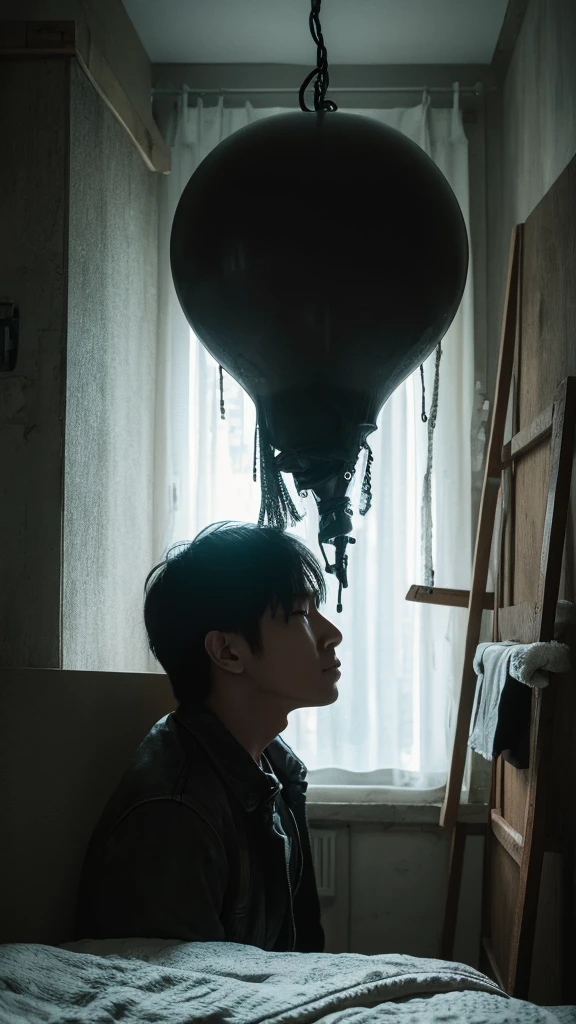 I dreamed of falling into darkness、A man suffering from nightmares