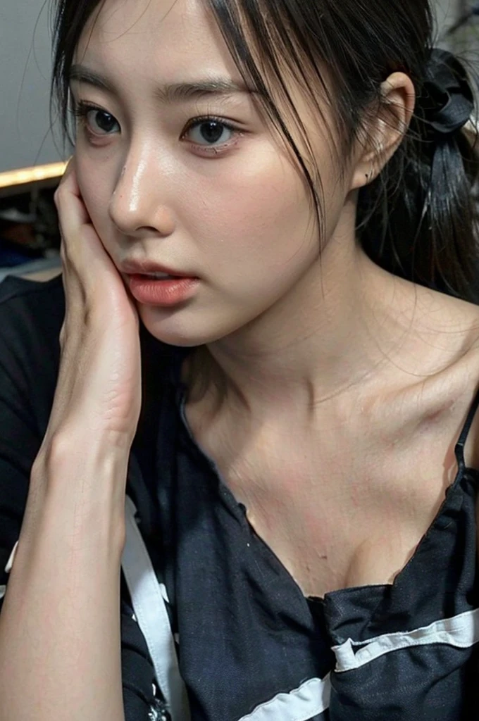 (((Fine image quality correction、Smooth image correction、Image quality correction for rough images:1.11)))、(((masterpiece、Highest quality、Very detailed、Artistic lighting balance that brings out the best in your model:1.22、Perfect Anatomy)))、(Surreal)、(Upper Body:1.5、high school girl、Great balance of facial placement)、(Highly detailed CG illustrations)、(Very delicate and beautiful)、Realistic quality、Realistic atmosphere、Realistic human texture、Realistic human touch、Realistic facial muscles、realism、Absolute rules、最高masterpieceのバランス、The most beautiful composition of a woman、Realistic creation and expression、