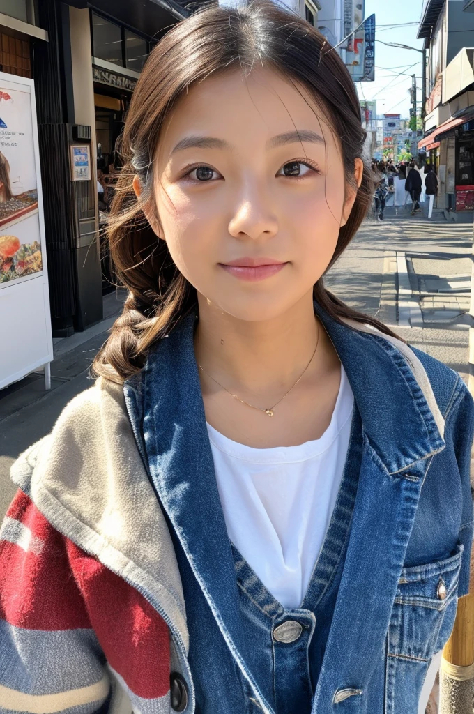 ((Highest quality)), ((masterpiece)), (detailed), Japanese,Street Corner,Beauty,OL
