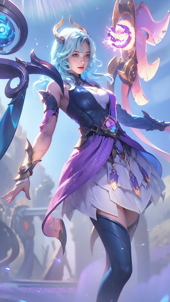 Realistic picture 8k,Masterpiece,Highest quality,Maximum details,anatomy,hips up,Complete dynamic composition,Bright natural light that is easy on the eyes,1 girl,alone,cyberpunk robot, violet
body,There are neon lights on the machinery.,Body Machinery,