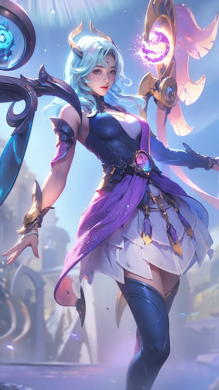 Realistic picture 8k,Masterpiece,Highest quality,Maximum details,anatomy,hips up,Complete dynamic composition,Bright natural light that is easy on the eyes,1 girl,alone,cyberpunk robot, violet
body,There are neon lights on the machinery.,Body Machinery,