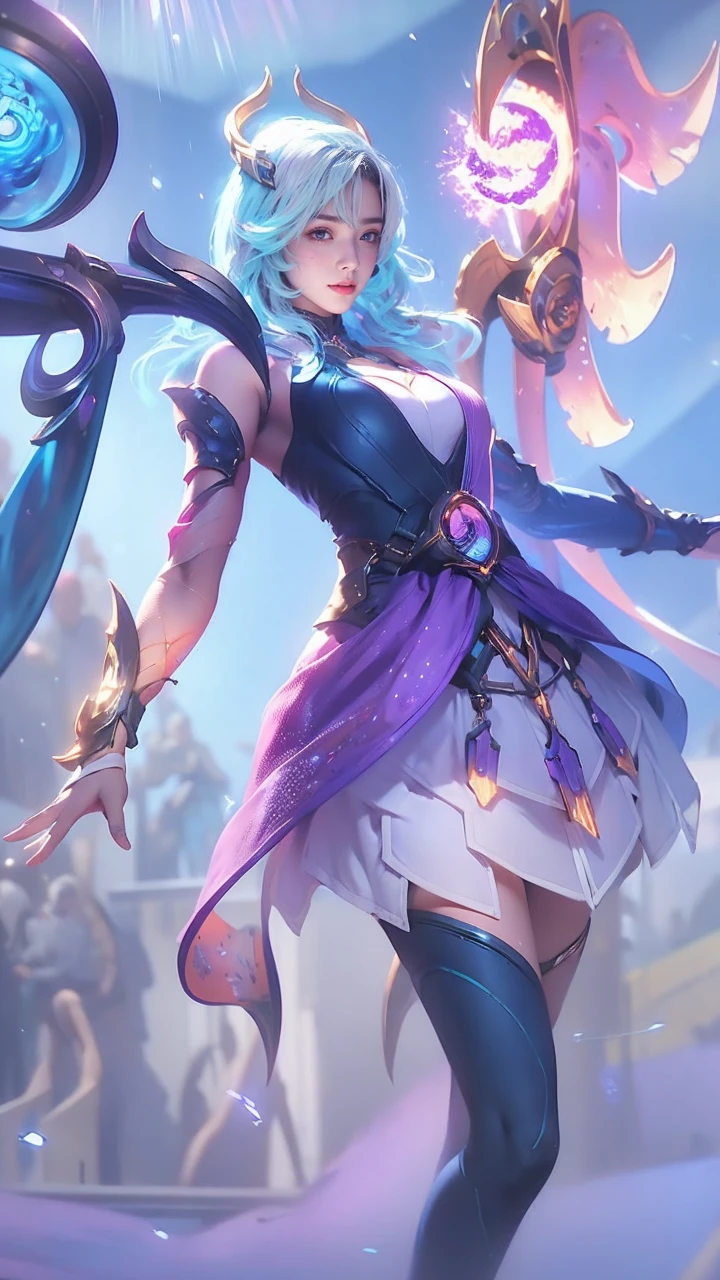 Realistic picture 8k,Masterpiece,Highest quality,Maximum details,anatomy,hips up,Complete dynamic composition,Bright natural light that is easy on the eyes,1 girl,alone,cyberpunk robot, violet
body,There are neon lights on the machinery.,Body Machinery,
