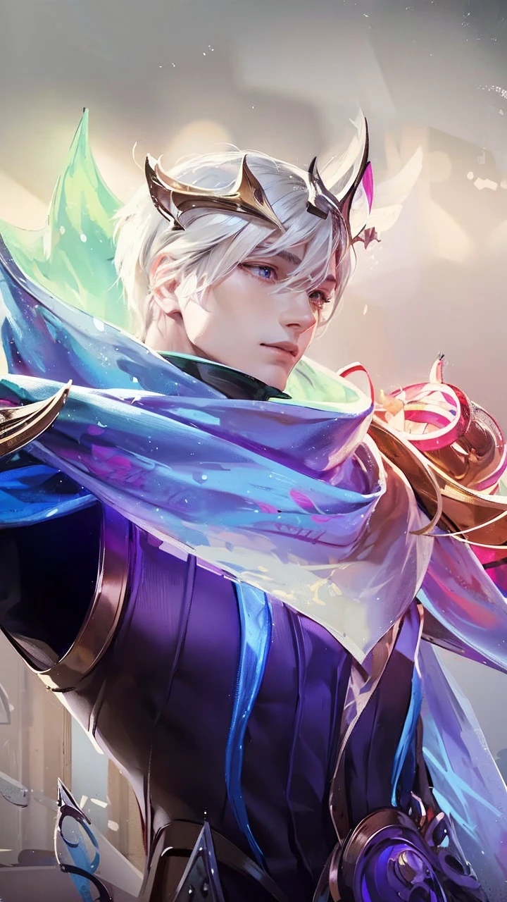 Adonis、Boy with black hair、Straight face、A detailed face、1 boy、Classic、Arrogant man、top grade、Center division、Forehead、Mole、One Man、glamor、Music、noble、nobles、Very beautiful man、Music、Beautiful clothes、blue clothing、Holding sheet music in hand、Long coat、plushies、『IdentityV fifth personality』