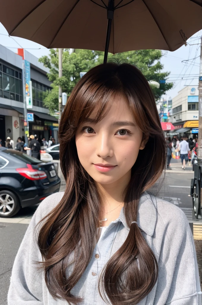 ((Highest quality)), ((masterpiece)), (detailed), Japanese,Street Corner,Beauty,OL