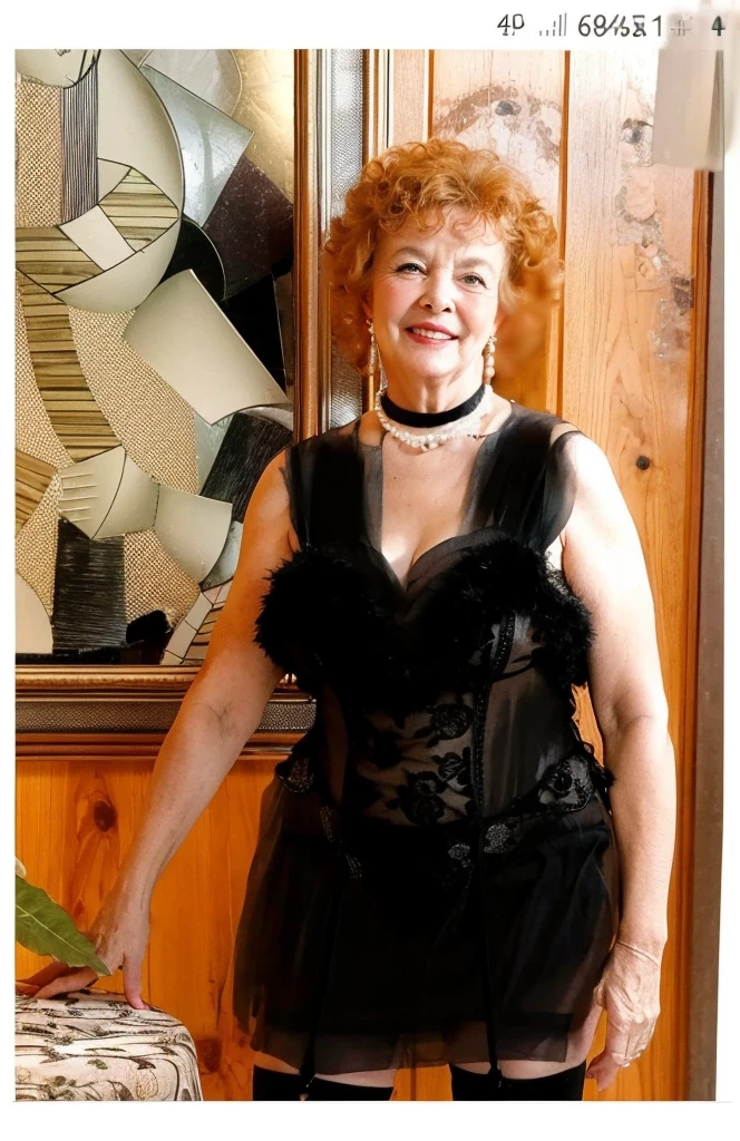 Beautiful old woman, smile,sexy,80 years old, curly hair,sexy,wearing a pearl necklace,Beautiful older woman, cute,smile,sexy,80 years old,,sexy,wearing a pearl necklaceold woman,busty,Curly hair