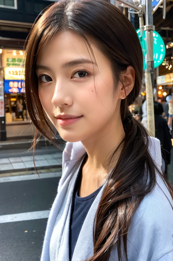 ((Highest quality)), ((masterpiece)), (detailed), Japanese,Street Corner,Beauty,OL,Tokyo