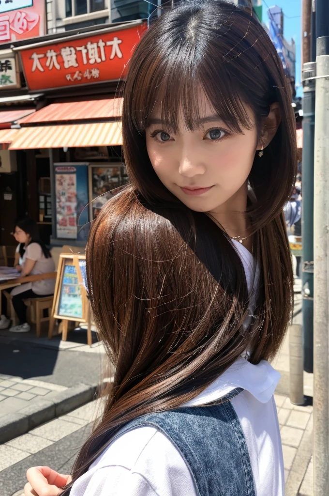 ((Highest quality)), ((masterpiece)), (detailed), Japanese,Street Corner,Beauty,OL,Tokyo