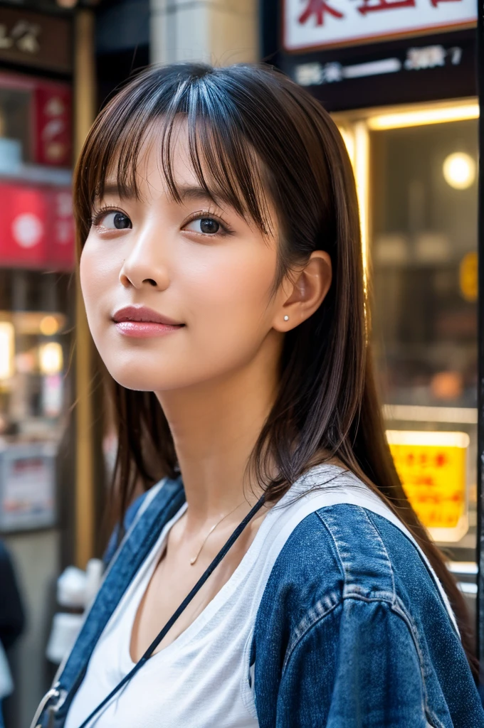 ((Highest quality)), ((masterpiece)), (detailed), Japanese,Street Corner,Beauty,OL,Tokyo