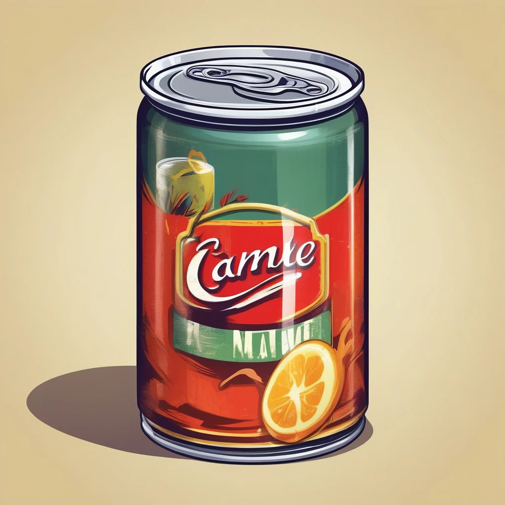 canned drinks, The shadow is heavy, strong sense of reality, Low saturation, Rough edges, Vintage nostalgia, Game Icon