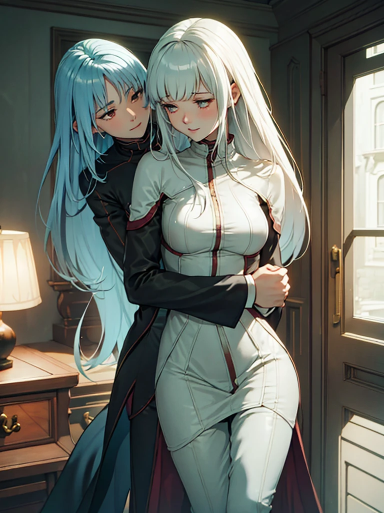 (masterpiece、top-quality、hight resolution), A cozy hotel room, warmly lit and comfortably furnished. The young man enters the room, feeling a mix of excitement and nervousness. The mature woman follows, closing the door behind her with a confident smile. She approaches him slowly, her eyes full of warmth and a hint of playfulness.
"Don't worry," she says softly, her voice soothing. "We'll take it slow."
She takes his hand and leads him to the bed, where they sit side by side. The room is quiet, the only sound being their breathing. She gently places her hand on his cheek, leaning in to kiss him tenderly. Her lips are soft and inviting, and he feels himself relaxing into her touch.
"Just follow my lead," she whispers, her breath warm against his skin.
She begins to undress him, her movements slow and deliberate, making sure he is comfortable with every step. As she removes his shirt, she kisses his chest, her touch sending shivers down his spine. She looks up at him, her eyes filled with desire and care.
He follows her lead, letting her guide the pace and intensity of their actions. The atmosphere is intimate and filled with mutual respect and affection. She reassures him throughout, ensuring he feels safe and comfortable. As the scene progresses, the focus remains on their connection and the gentle, caring nature of their interaction. nsfw