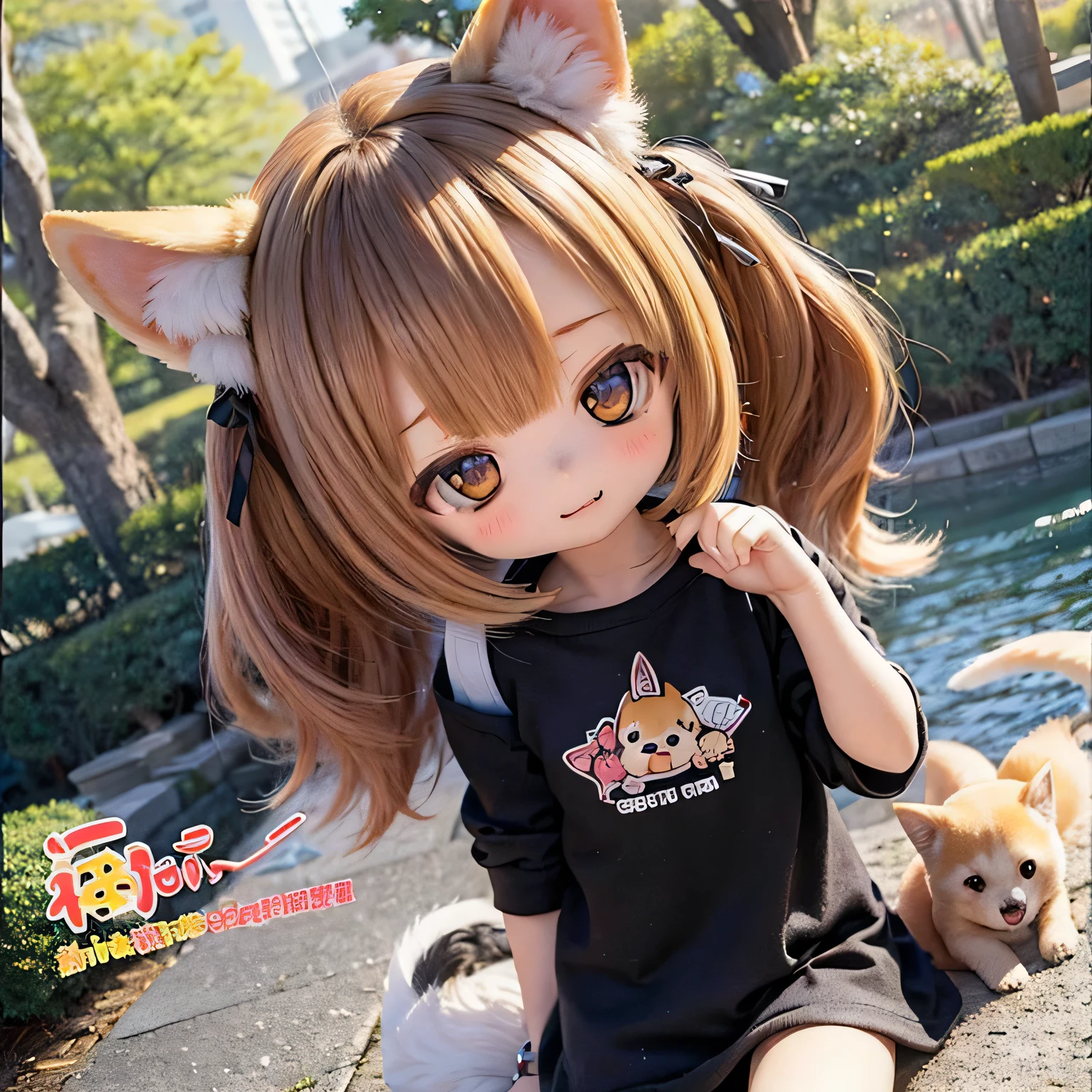 
shiba inu girls chibi run