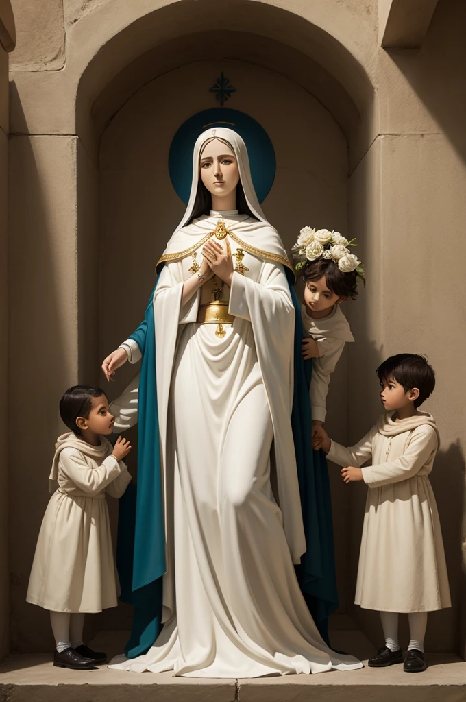 Our Lady of Fátima with the shepherd children