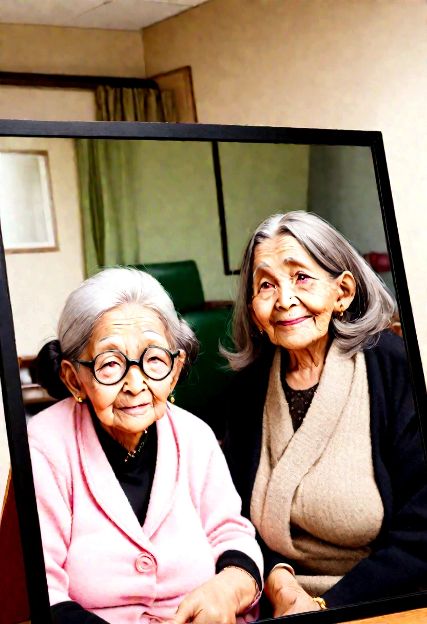 Indian old woman telling stories style photo, intelligent old woman, very beautiful old woman telling stories style photo, south indian style old woman telling stories style photo,50 to 60 age old woman telling stories style photo, sitting on study room photo, good background photo 