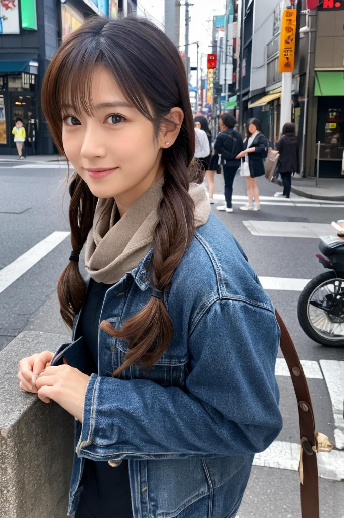 ((Highest quality)), ((masterpiece)), (detailed), Japanese,Street Corner,Beauty,OL,Tokyo,Mature Woman