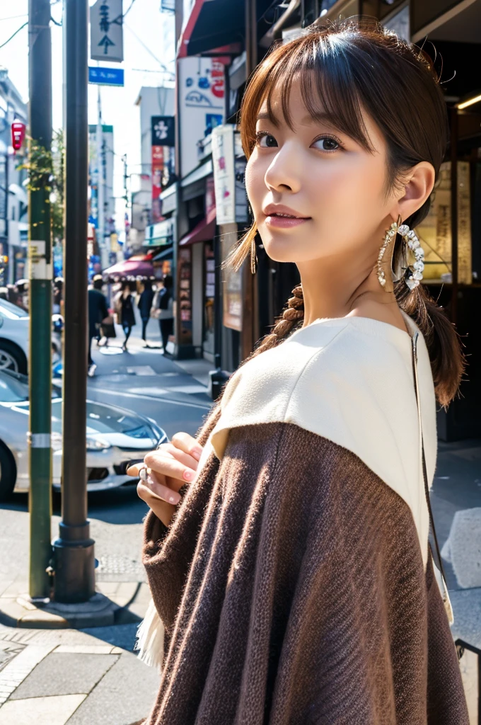 ((Highest quality)), ((masterpiece)), (detailed), Japanese,Street Corner,Beauty,OL,Tokyo,Mature Woman