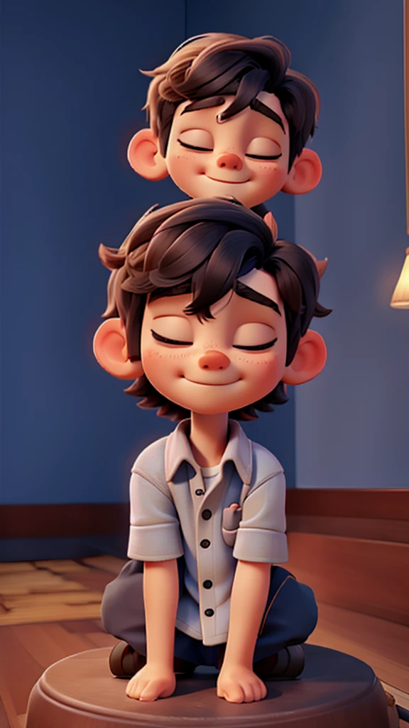 a sleeping boy, 