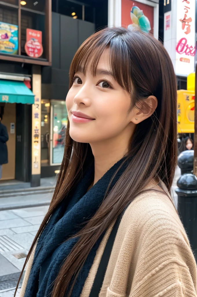 ((Highest quality)), ((masterpiece)), (detailed), Japanese,Street Corner,Beauty,OL,Tokyo,Mature Woman
