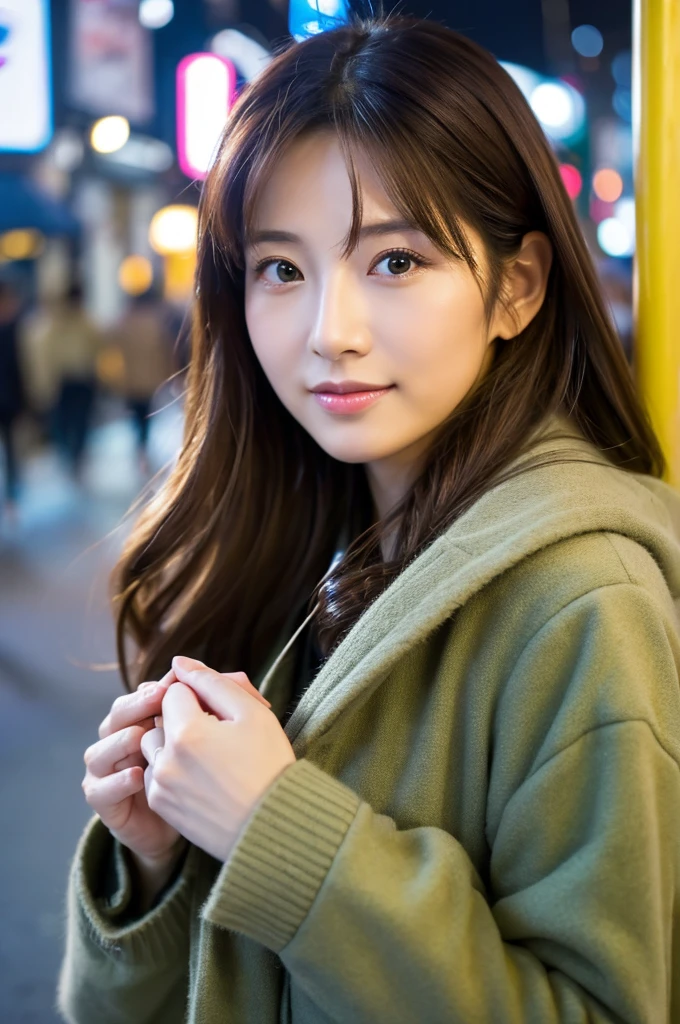 ((Highest quality)), ((masterpiece)), (detailed), Japanese,Street Corner,Beauty,OL,Tokyo,Mature Woman