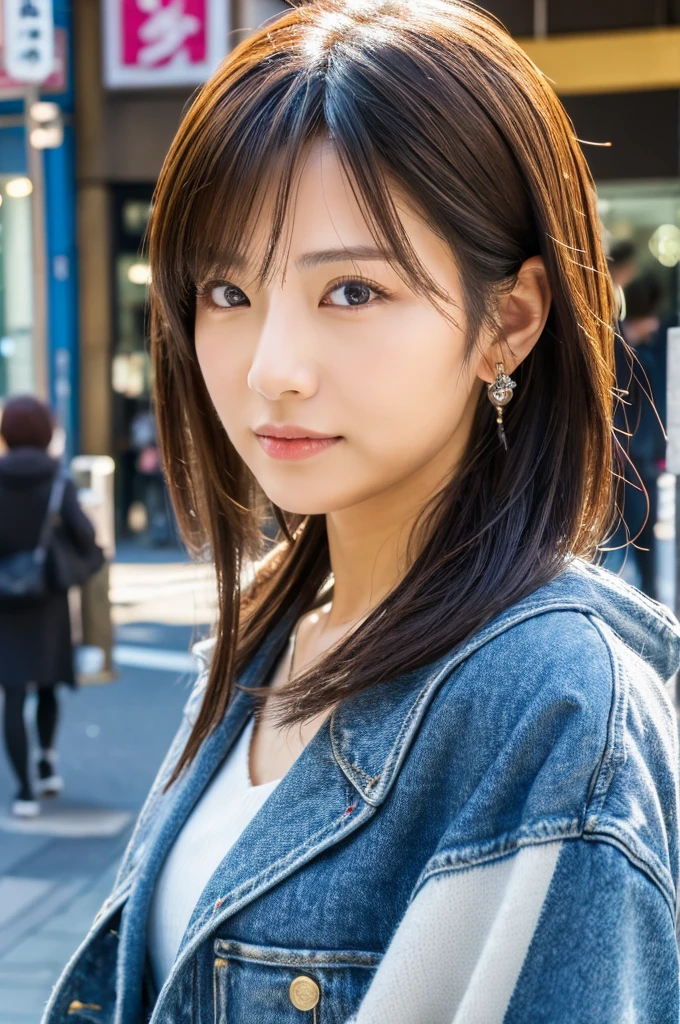 ((Highest quality)), ((masterpiece)), (detailed), Japanese,Street Corner,Beauty,OL,Tokyo,Mature Woman