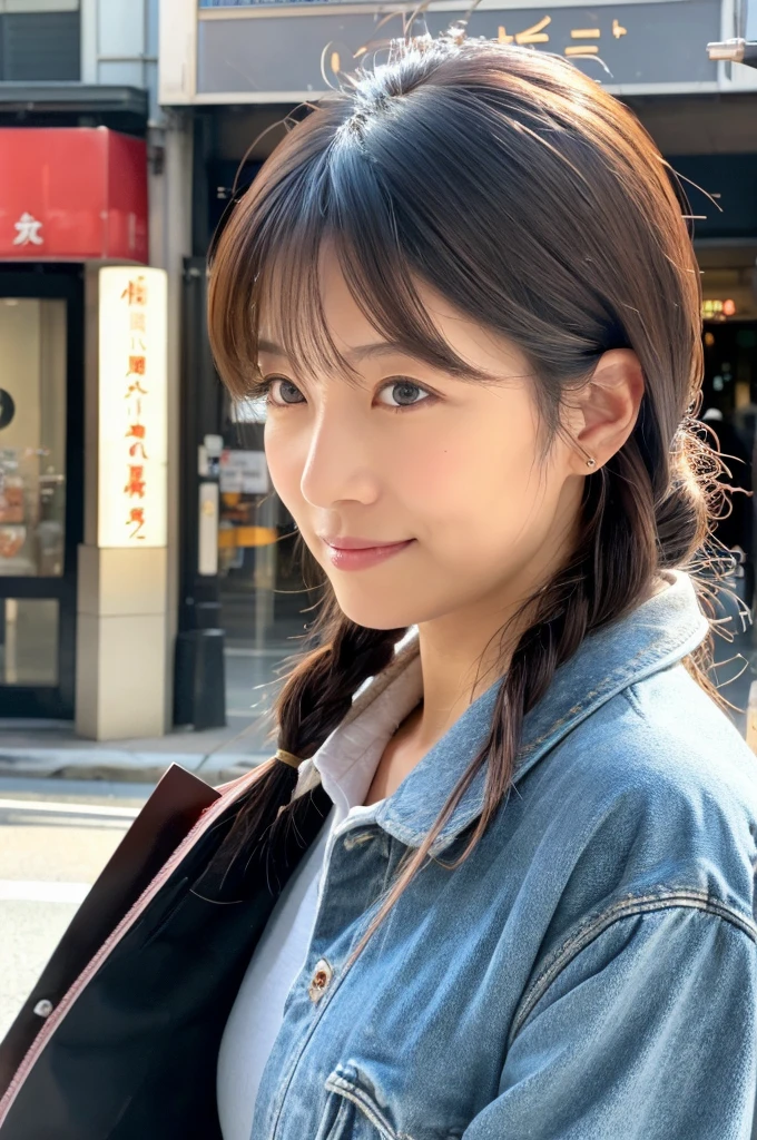 ((Highest quality)), ((masterpiece)), (detailed), Japanese,Street Corner,Beauty,OL,Tokyo,Mature Woman