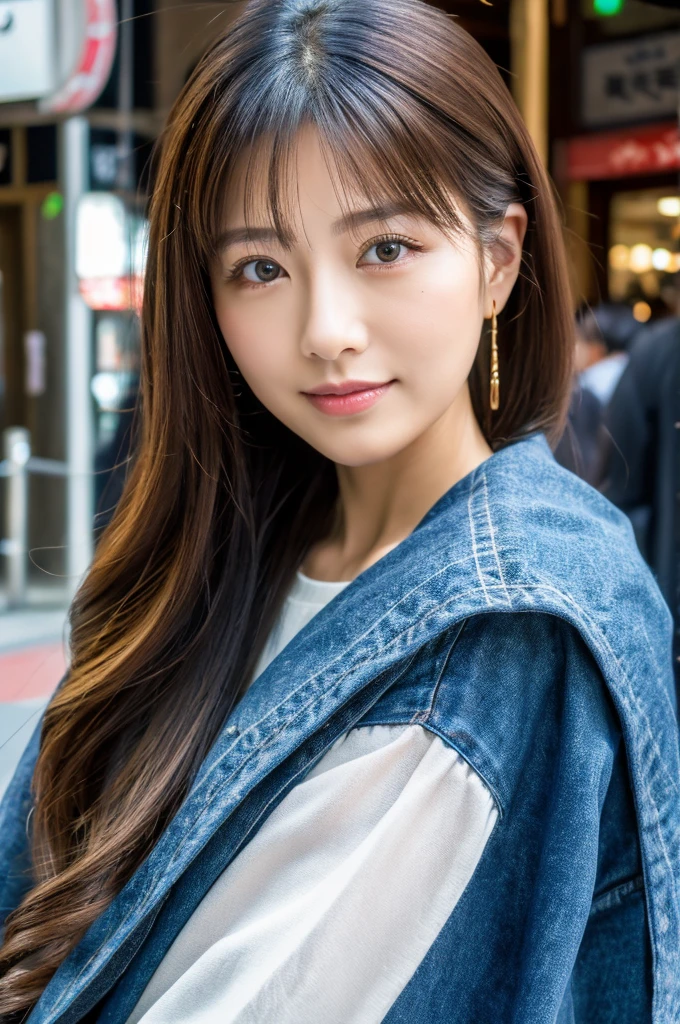 ((Highest quality)), ((masterpiece)), (detailed), Japanese,Street Corner,Beauty,OL,Tokyo,Mature Woman