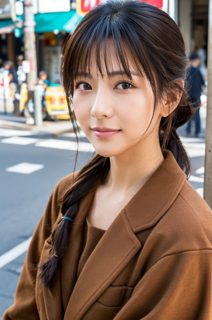 ((Highest quality)), ((masterpiece)), (detailed), Japanese,Street Corner,Beauty,OL,Tokyo,Mature Woman