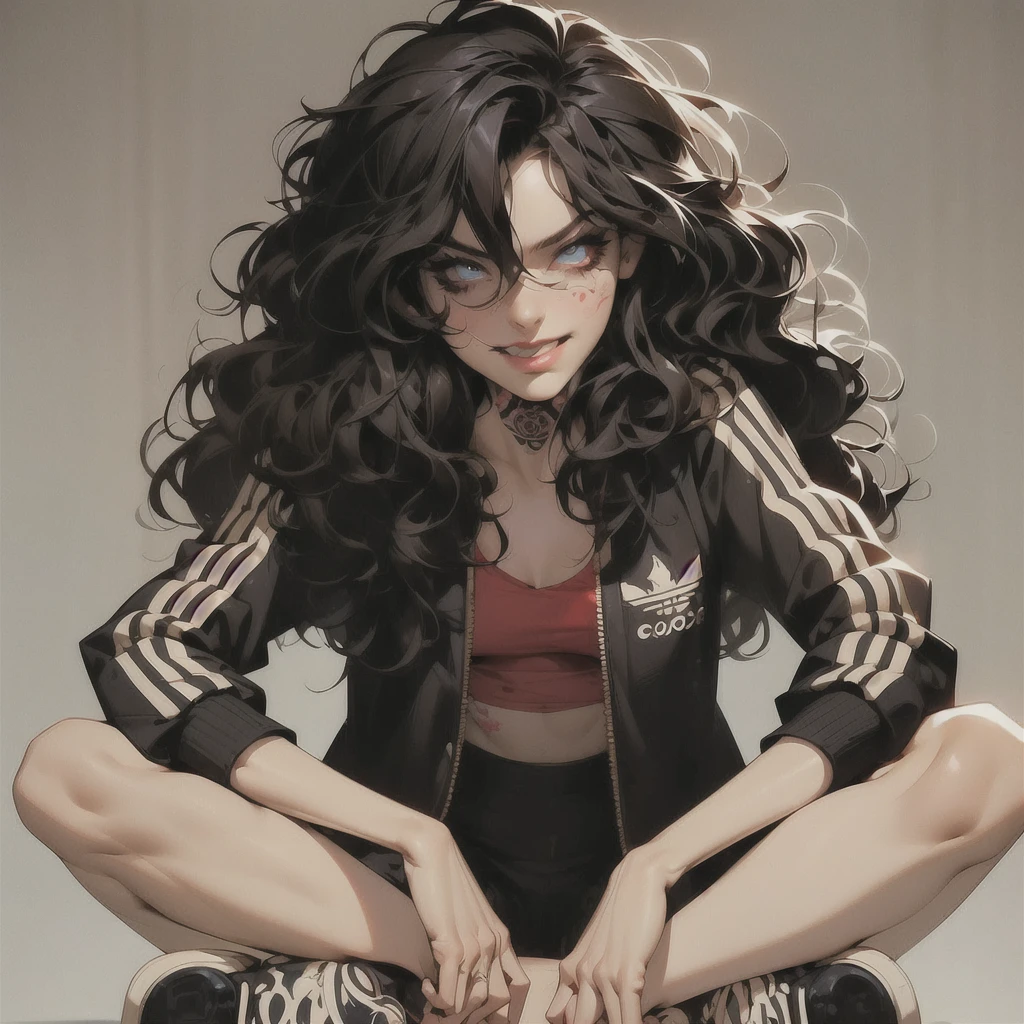 ((best quality)), ((masterpiece)), ((realistic)), (detailed) 1ghotic girl with fluid hair, melt, sexy, lace clothes, tattoos, lots of skulls, mandalas, cinematic, sharp, ray tracing, brightness, luminosity
