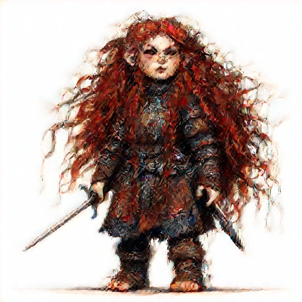 Dwarf,female,red hair