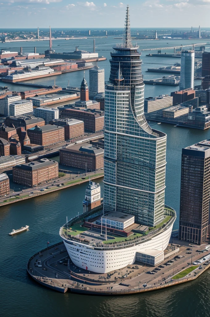 Generate a photorealistic image of the Hamburg Elbphilharmonie