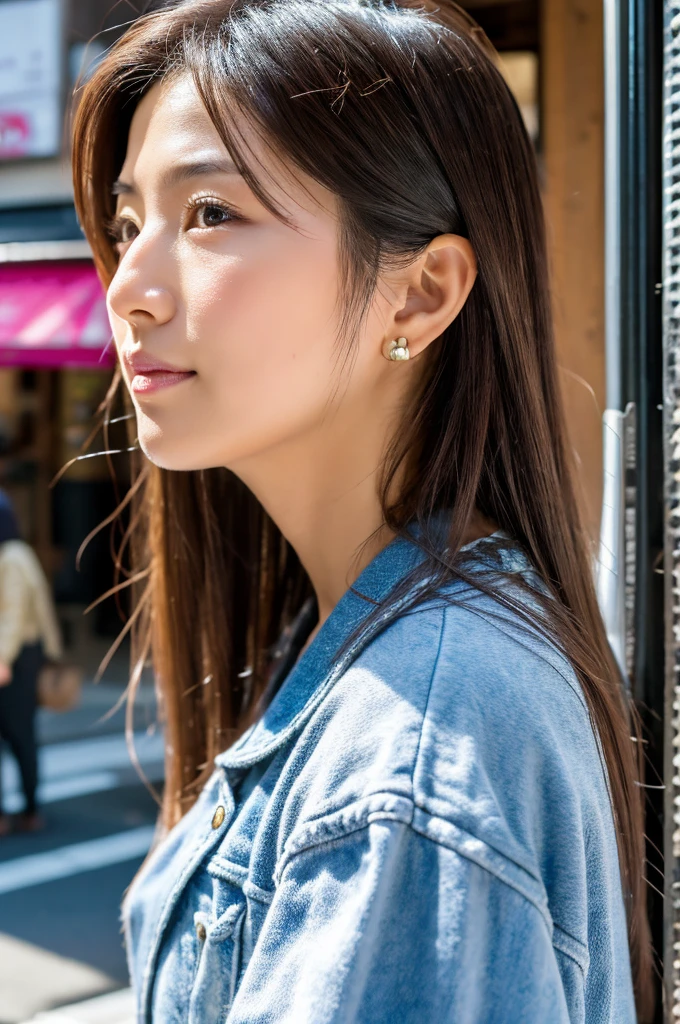 ((Highest quality)), ((masterpiece)), (detailed), Japanese,Street Corner,Beauty,OL,Tokyo,Mature Woman,50th Generation
