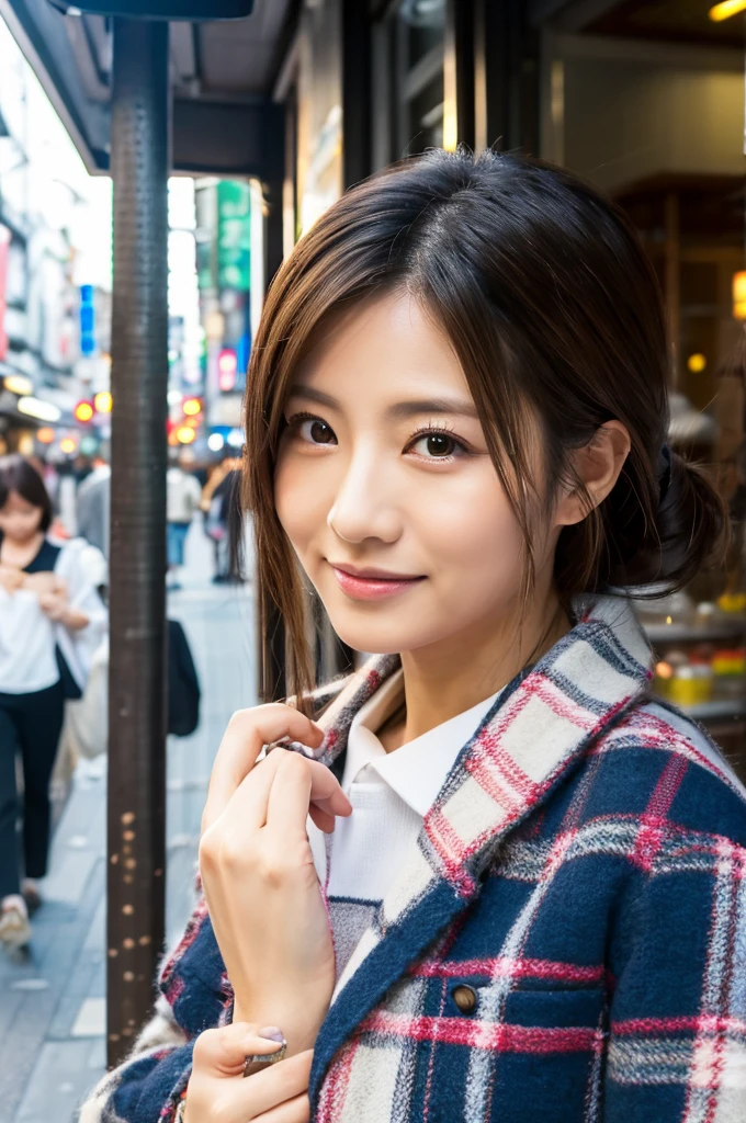 ((Highest quality)), ((masterpiece)), (detailed), Japanese,Street Corner,Beauty,OL,Tokyo,Mature Woman,50th Generation