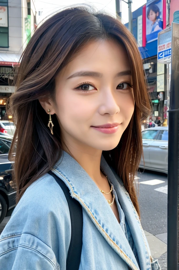((Highest quality)), ((masterpiece)), (detailed), Japanese,Street Corner,Beauty,OL,Tokyo,Mature Woman,50th Generation
