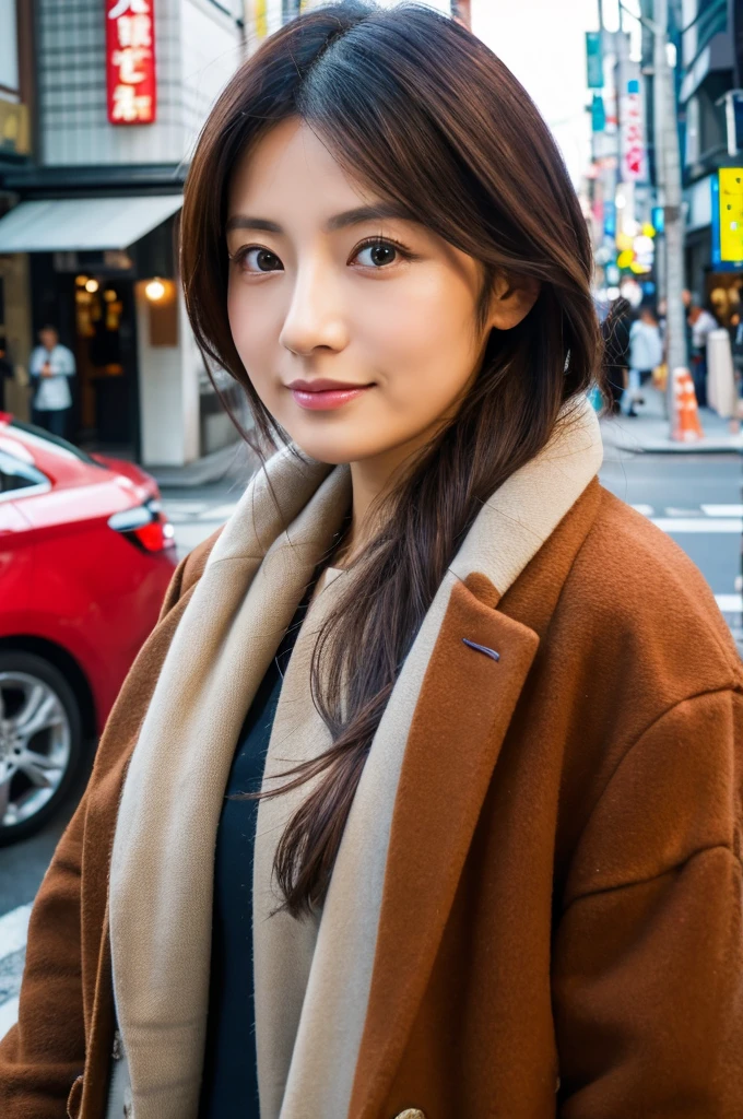 ((Highest quality)), ((masterpiece)), (detailed), Japanese,Street Corner,Beauty,OL,Tokyo,Mature Woman,50th Generation