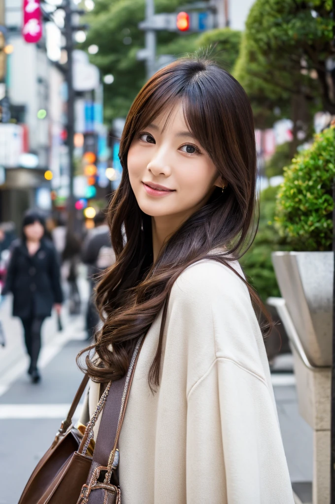 ((Highest quality)), ((masterpiece)), (detailed), Japanese,Street Corner,Beauty,OL,Tokyo,Mature Woman,50th Generation