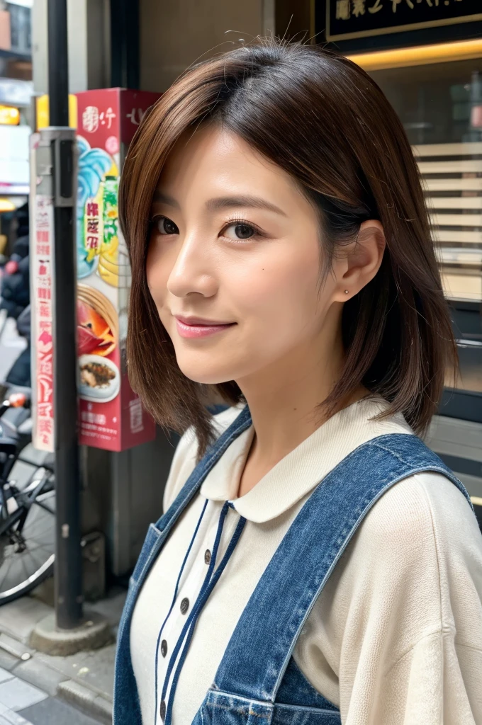 ((Highest quality)), ((masterpiece)), (detailed), Japanese,Street Corner,Beauty,OL,Tokyo,Mature Woman,50th Generation