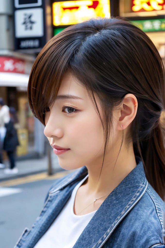 ((Highest quality)), ((masterpiece)), (detailed), Japanese,Street Corner,Beauty,OL,Tokyo,Mature Woman,50th Generation