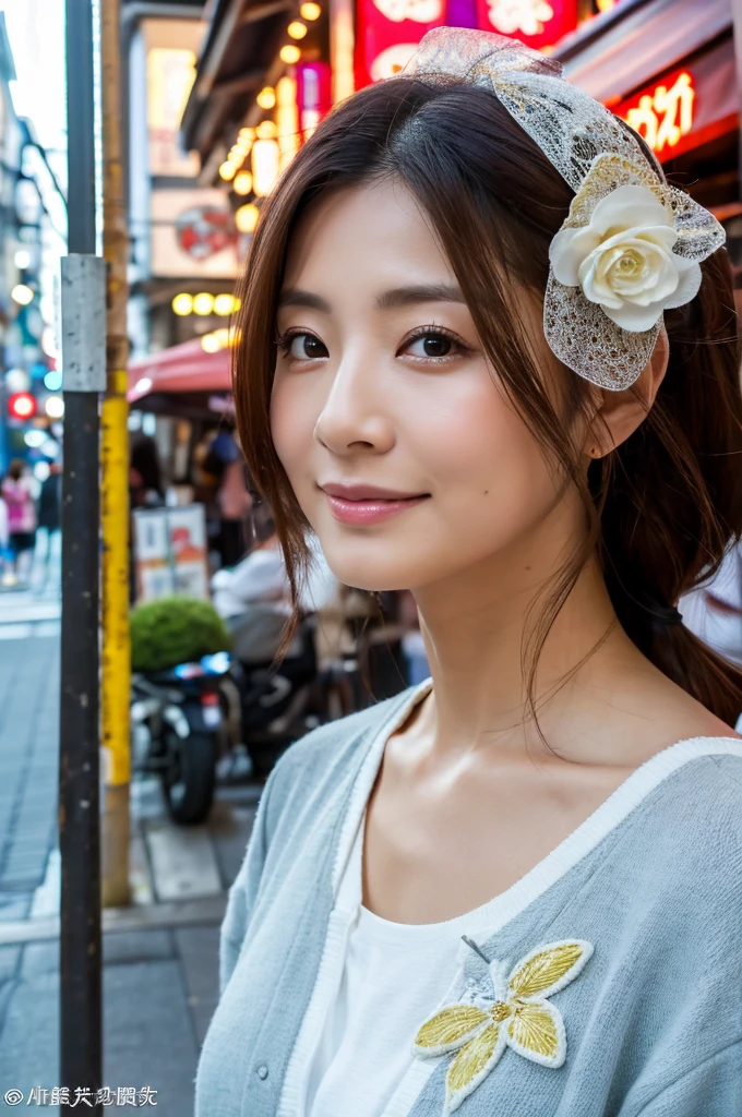 ((Highest quality)), ((masterpiece)), (detailed), Japanese,Street Corner,Beauty,OL,Tokyo,Mature Woman,50th Generation