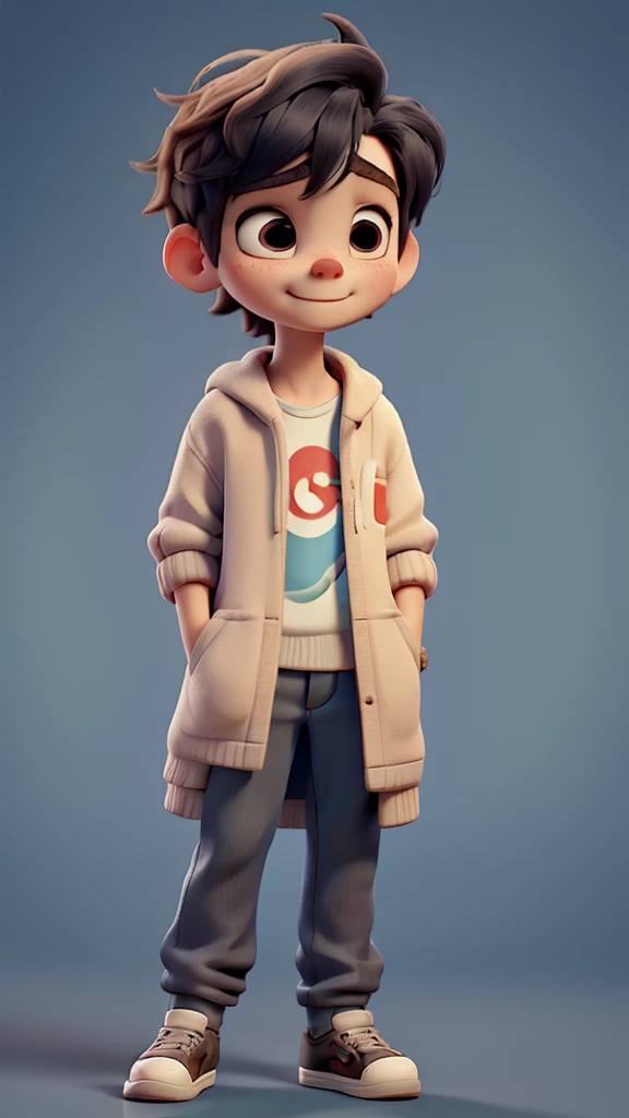 Half-asleep, the main character boy converses with the stranger.
