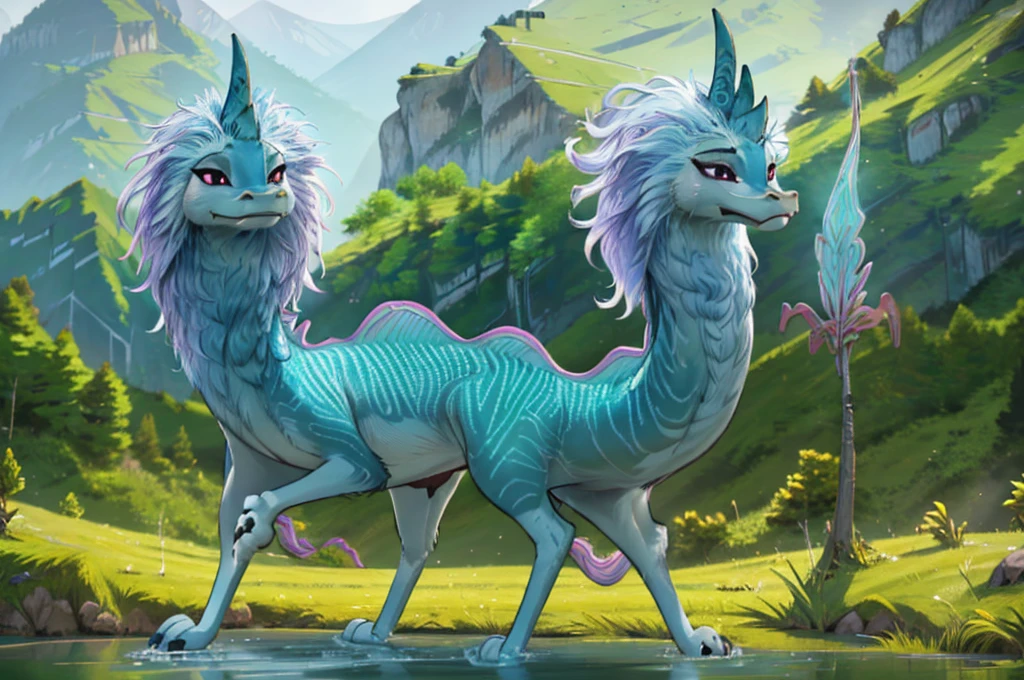 sisu, dragon, furry, feral, female, long hair, cyan skin, long body, light blue mane, liyin, long body, perfect lighting, long tail, , detailed extremely , masterpiece, detailed fur, ((detailed shading)), ((beautiful render art)), ((reflective lighting)), detailed background, perfect detailed face, two horns, long hip, looking at the viewer, beautiful eyes, FEMALE, perfect body, perfect lighting, (camel toe), (4 toes), (black claws), 8K RAW, beautiful and detailed, solo,(ultra detailed), eyeliner, perfect detailed eyes, front portrait, detailed nose dragon, blush, blushed, (defined legs muscles), (beautiful feet), head looking at front, looking front, simple background
, nude, solo, lying on back, legs spread, pussy, anus, nipples, navel, looking at viewer, score_9, score_8_up, score_7_up, score_6_up, score_5_up, score_4_up, (mother and dad:1.5) ((both having sex)) ((standing and carrying sex position))