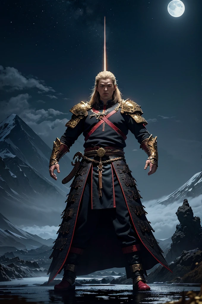 insanely detailed, absurdres, sky, dragon, furious, looking down, giant, japanese, in the sky, at night, dark fantasy, full body shot, golden ratio, moonlight, cold lighting
