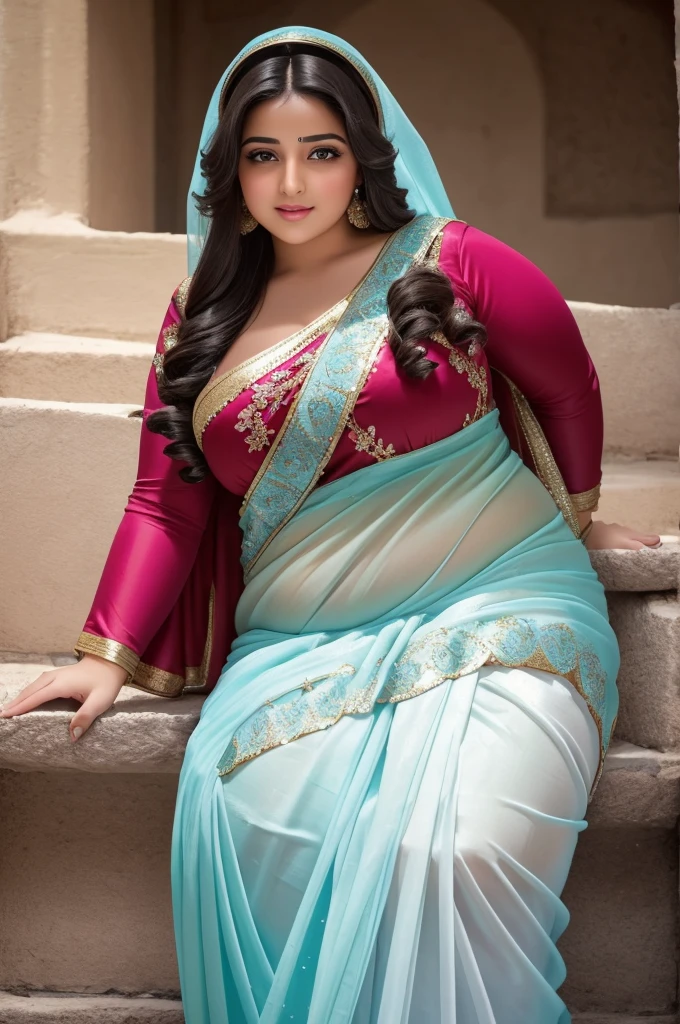 1 Heavenly beautiful and goddess beauty cute and sweet looking face Arabian woman in Matterhorn mountain, Heavenly beautiful Overweight, Heavenly beautiful Extremely fat, Heavenly beautiful and attractive Chubby figure , Heavenly beautiful looking and eye catching luxury style tight fitting elegant saree, reaching out, Heavenly beautiful Arabian woman, 16k, High resolution, masterpiece, highest quality, fine skin, Realistic Photograph