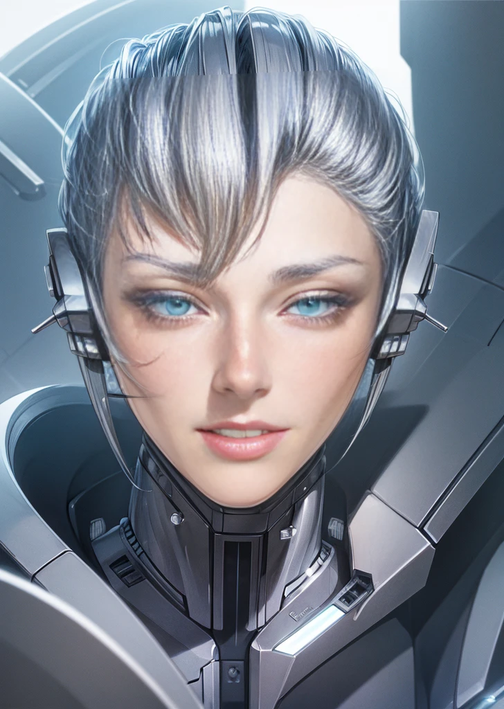 portrait of a surprised android, bottom view,Outdoors,ral-swarcrystl,8k,F2.8,RAW Photo,ultra detailed,soft lighting,real life,ultra detailed, by hajime sorayama