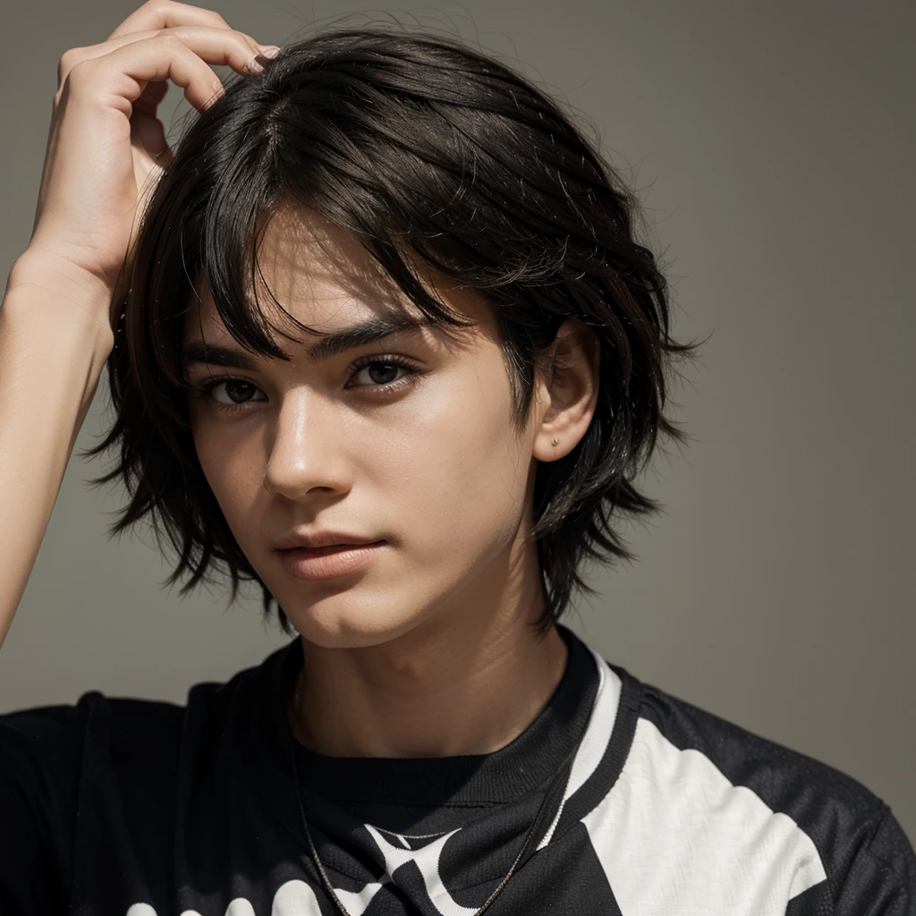Boy hair black