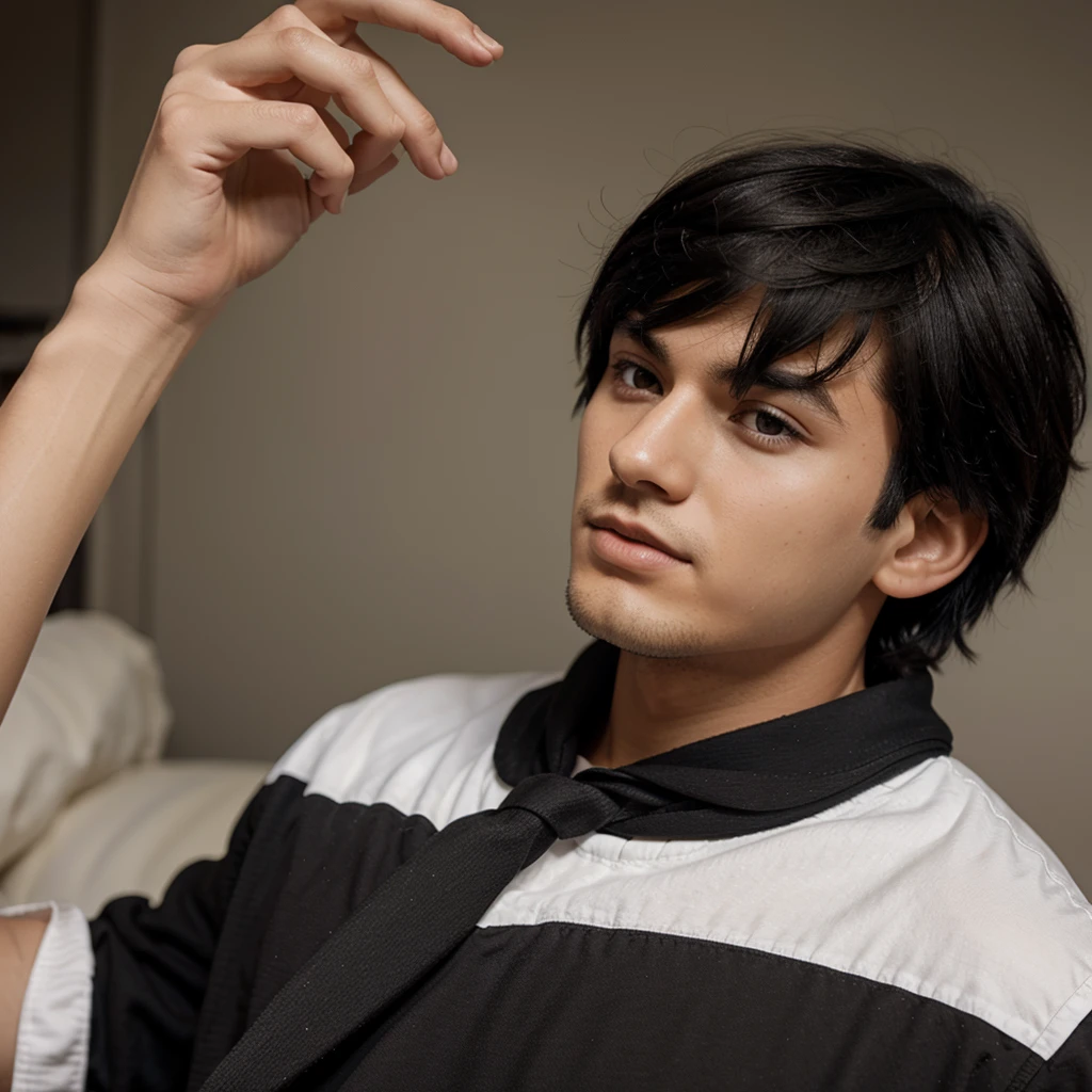Boy hair black