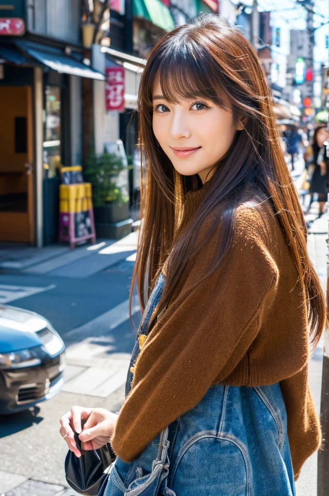 ((Highest quality)), ((masterpiece)), (detailed), Japanese,Street Corner,Beauty,OL,Tokyo,Mature Woman,50th Generation