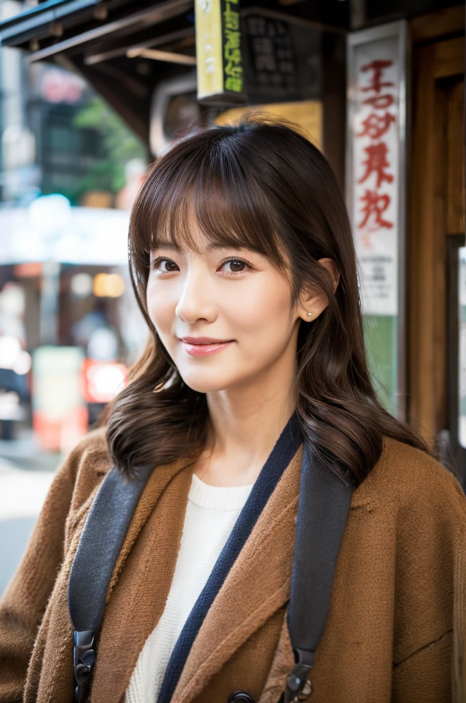 ((Highest quality)), ((masterpiece)), (detailed), Japanese,Street Corner,Beauty,OL,Tokyo,Mature Woman,50th Generation