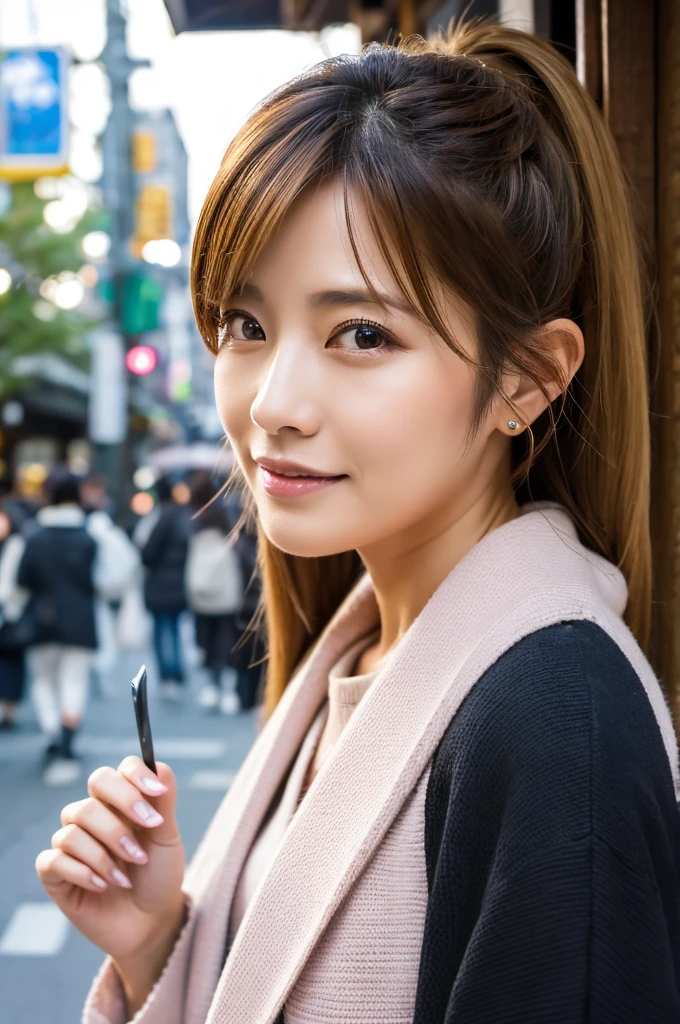 ((Highest quality)), ((masterpiece)), (detailed), Japanese,Street Corner,Beauty,OL,Tokyo,Mature Woman,50th Generation
