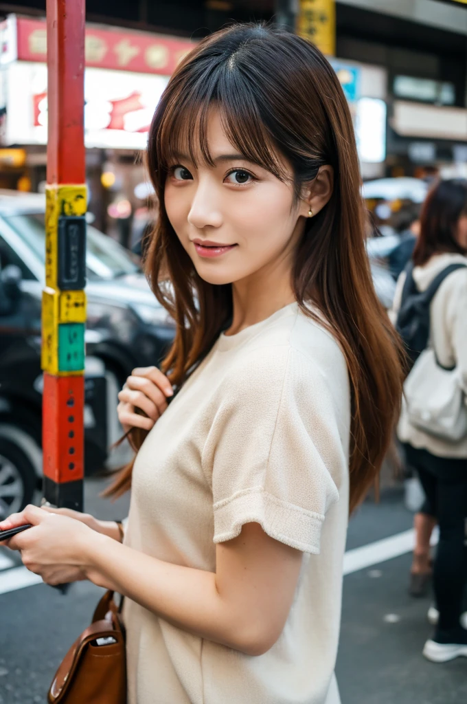 ((Highest quality)), ((masterpiece)), (detailed), Japanese,Street Corner,Beauty,OL,Tokyo,Mature Woman,50th Generation