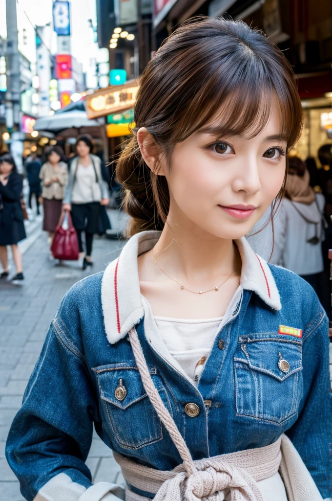 ((Highest quality)), ((masterpiece)), (detailed), Japanese,Street Corner,Beauty,OL,Tokyo,Mature Woman,50th Generation